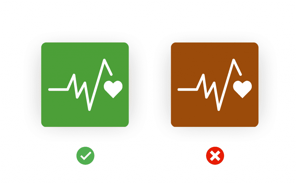 colores en iconos de apps